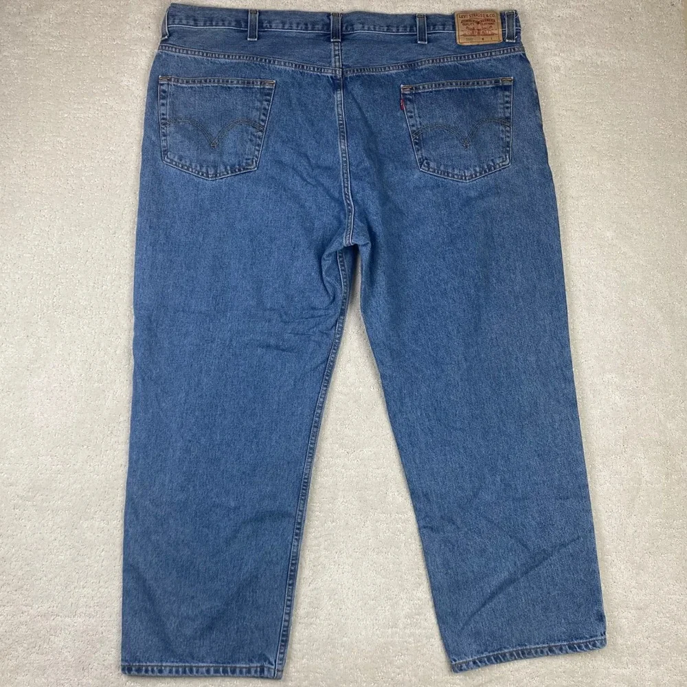 Levi's 550 Jeans Mens 48x29 Big & Tall Blue Relaxed Fit 100% Cotton Denim
